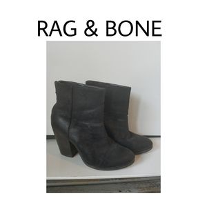 Black suede Rag & Bone booties